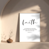 Faith Hope Love Bible Verse Wall Art Set of 3 Prints, Digital download, Downloadable, Scripture Quote Hebrews 11, Jeremiah 29, John 3 16, Living Room Christian Decor - Image 4